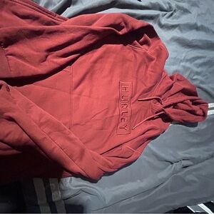 Hurley Red Sweater Soft Fabric Casual Wear